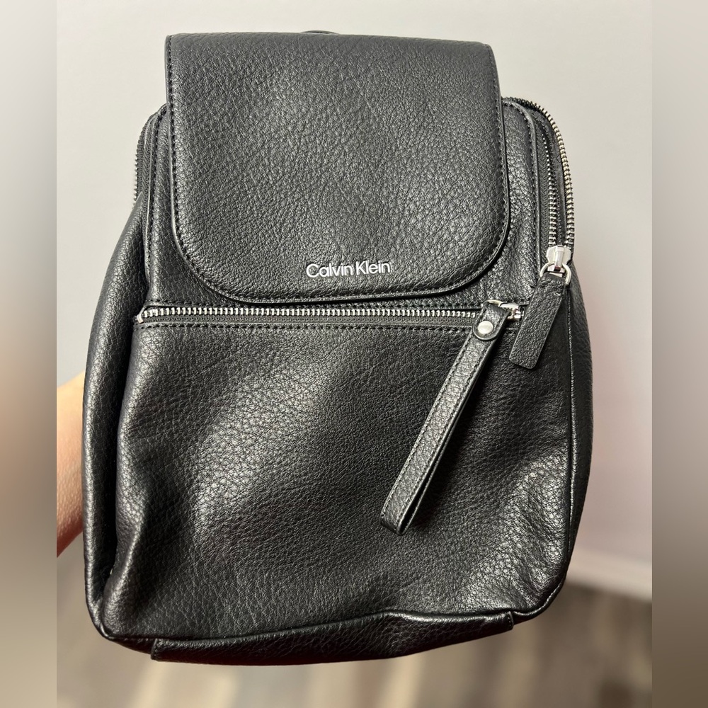 Black Calvin Klein Backpack purse